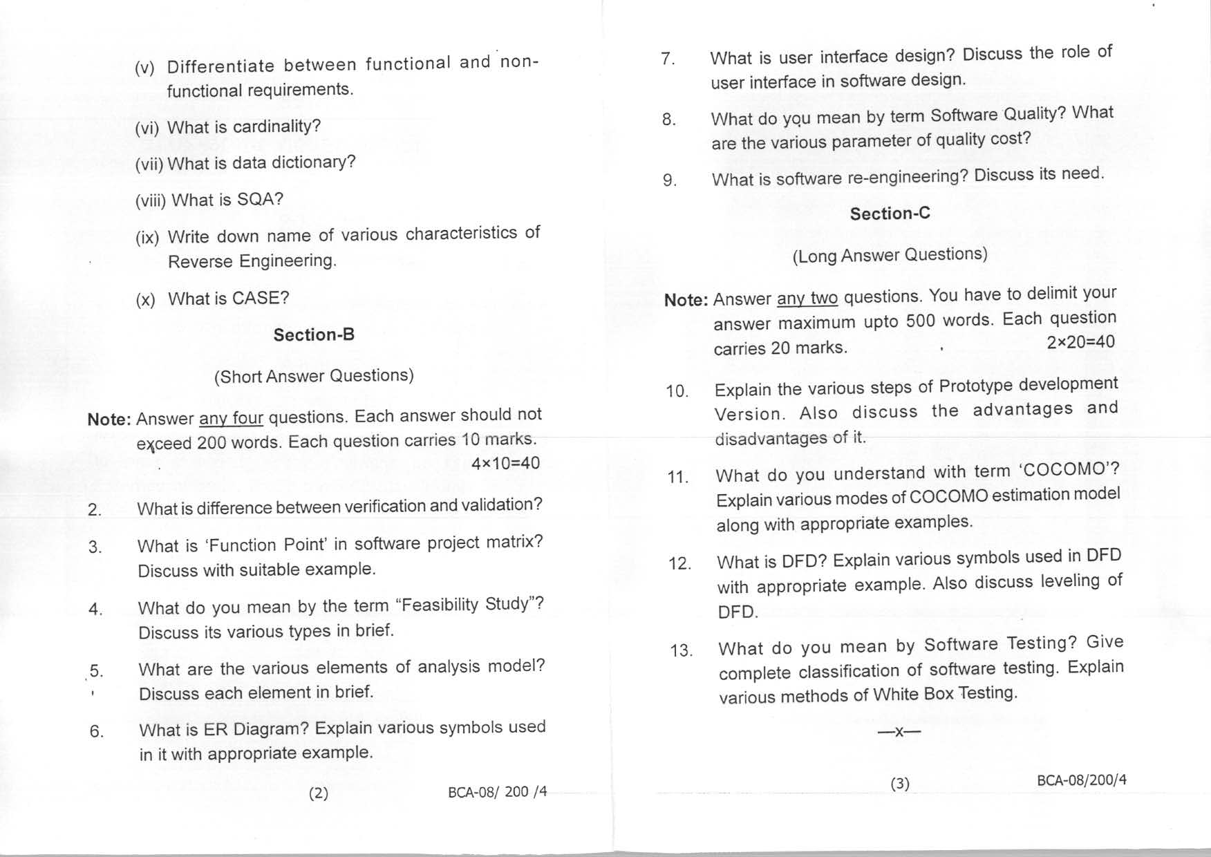 Index Of Question Papers Exam June 2015 Index Of Question Papers Exam June 2015